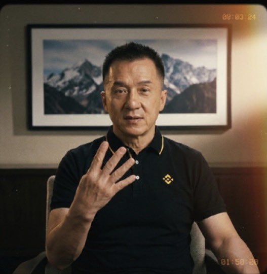 GordonGekko's tweet image. We really got Jackie Chan playing CZ in a Netflix documentary before Alt season 😭