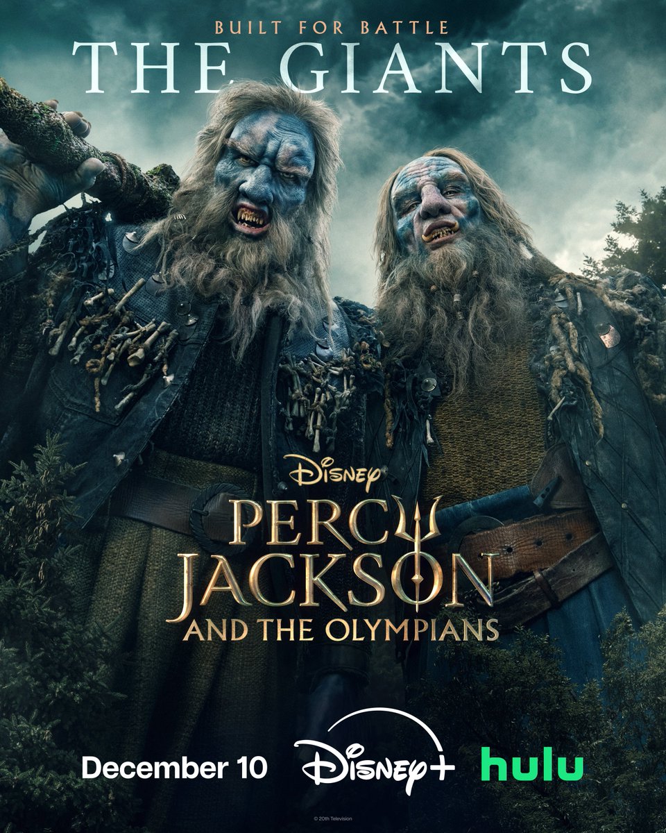 PercySeries's tweet image. Legends come to life. 

Season 2 of Percy Jackson and the Olympians premieres December 10 on Disney+ and Hulu.