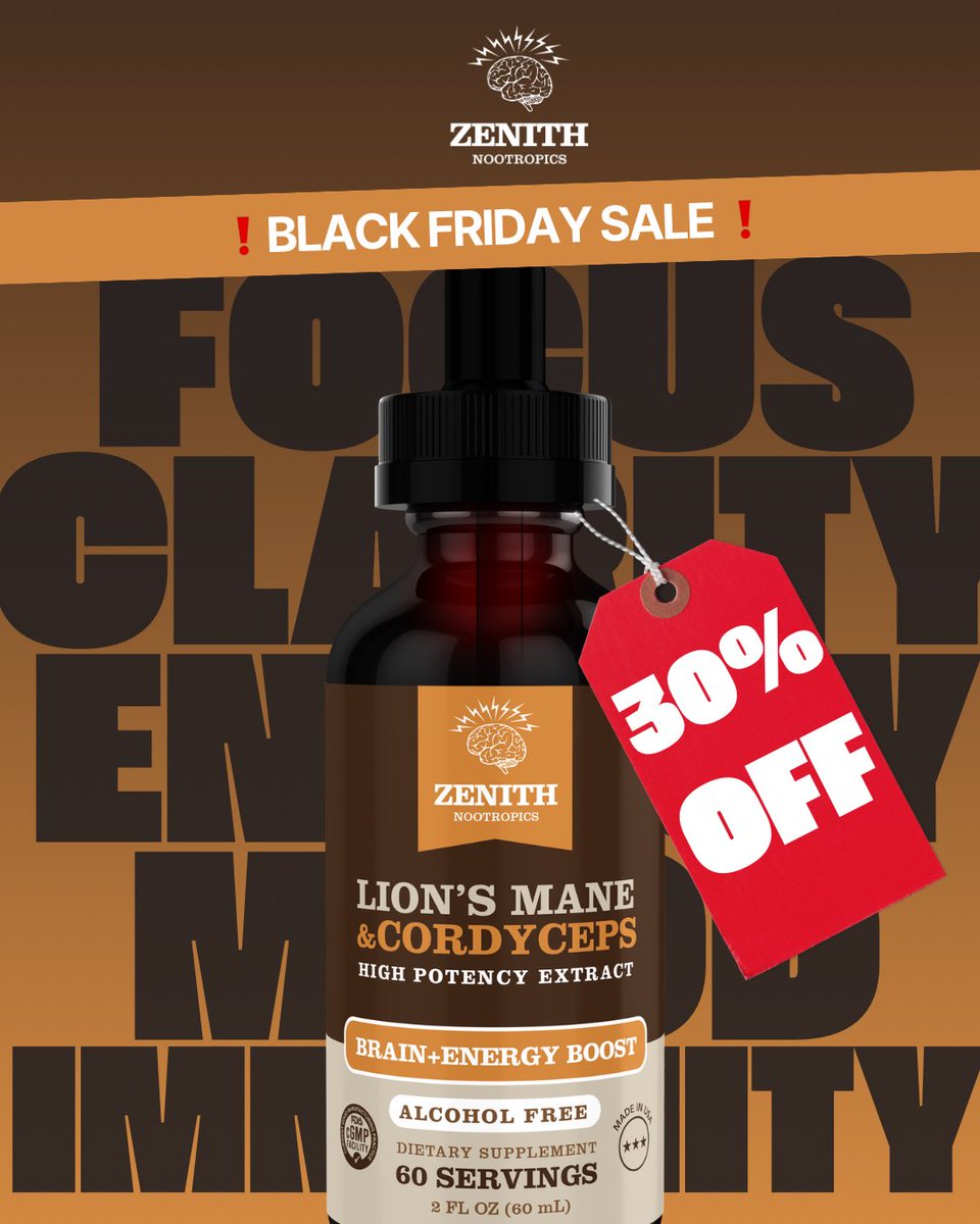 Zenithmushrooms's tweet photo. ❗️BLACK FRIDAY SALE❗️ON WEBSITE AND AMAZON! LINKS IN BIO!!

#blackfriday #blackfridaysale #amazon #amazonmusthaves #amazonfinds #zenithnootropics #lionsmane #cordyceps https://t.co/Q7jeRBo9Wi