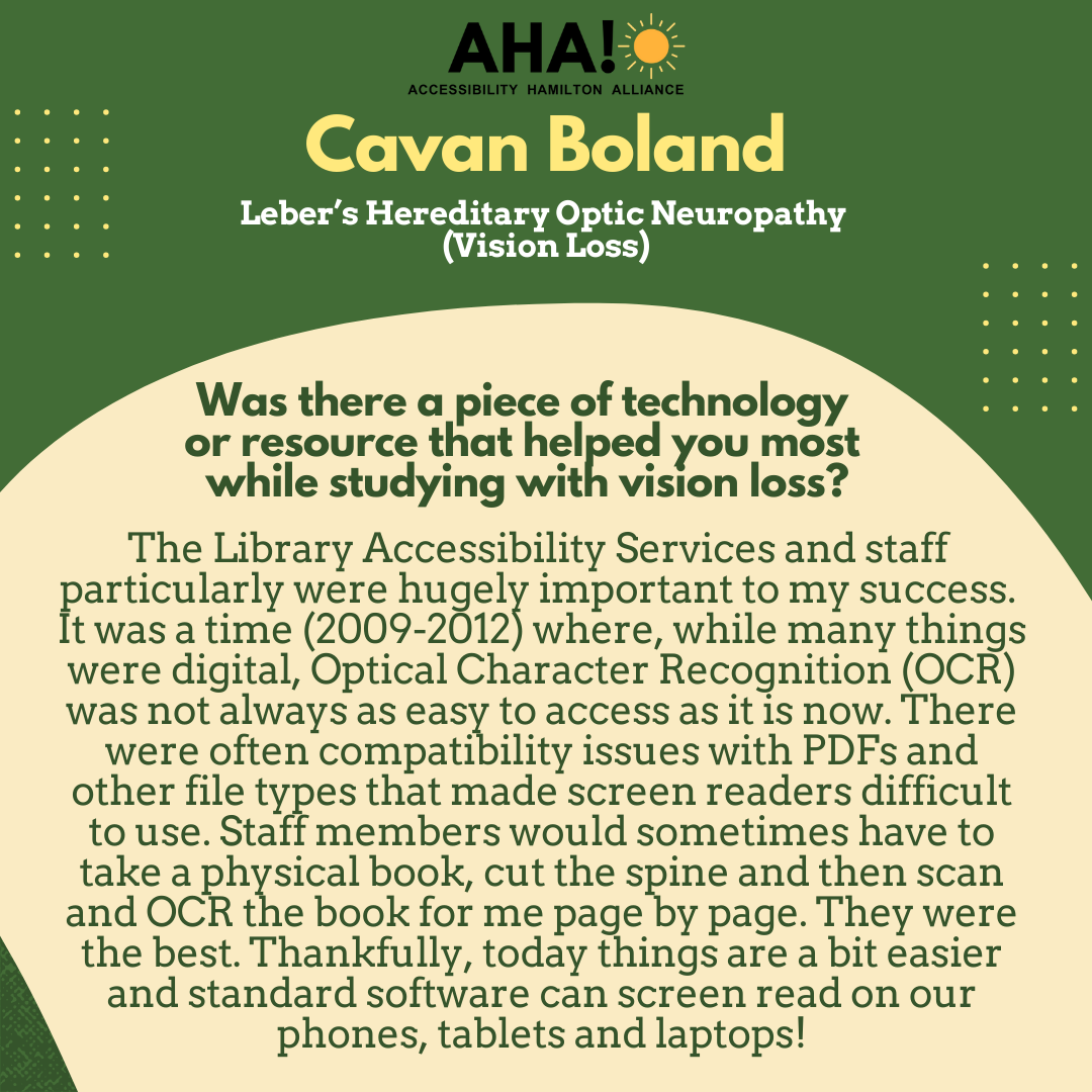 Accessibility Hamilton Alliance tweet media