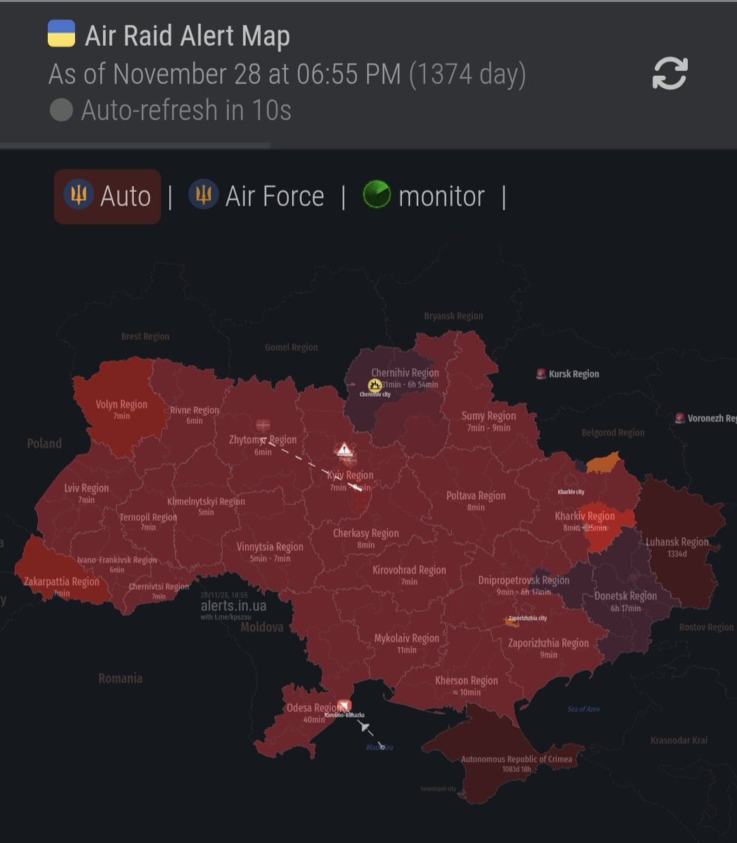 Enjoy your Friday, world, don’t hold back.

Meanwhile, we’re under fire from russian ballistic missiles right now.