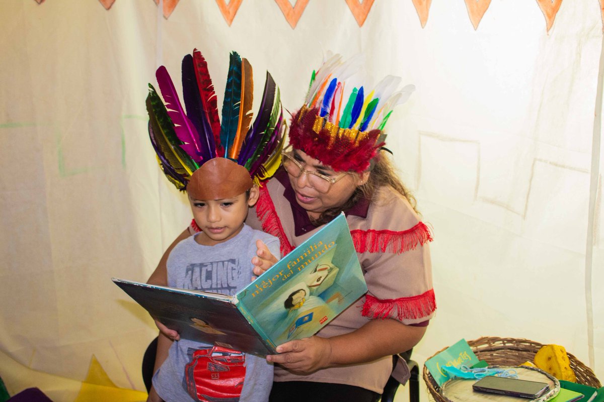 Issstecam's tweet image. La lectura es una ventana a nuevos mundos, conocimientos e ideas, permitiendo viajar a través de la imaginación y expandir la mente, por lo que el área de Biblioteca del Preescolar CENDI ISSSTECAM realizó una semana con temática de pueblos nativos norteamericanos.
