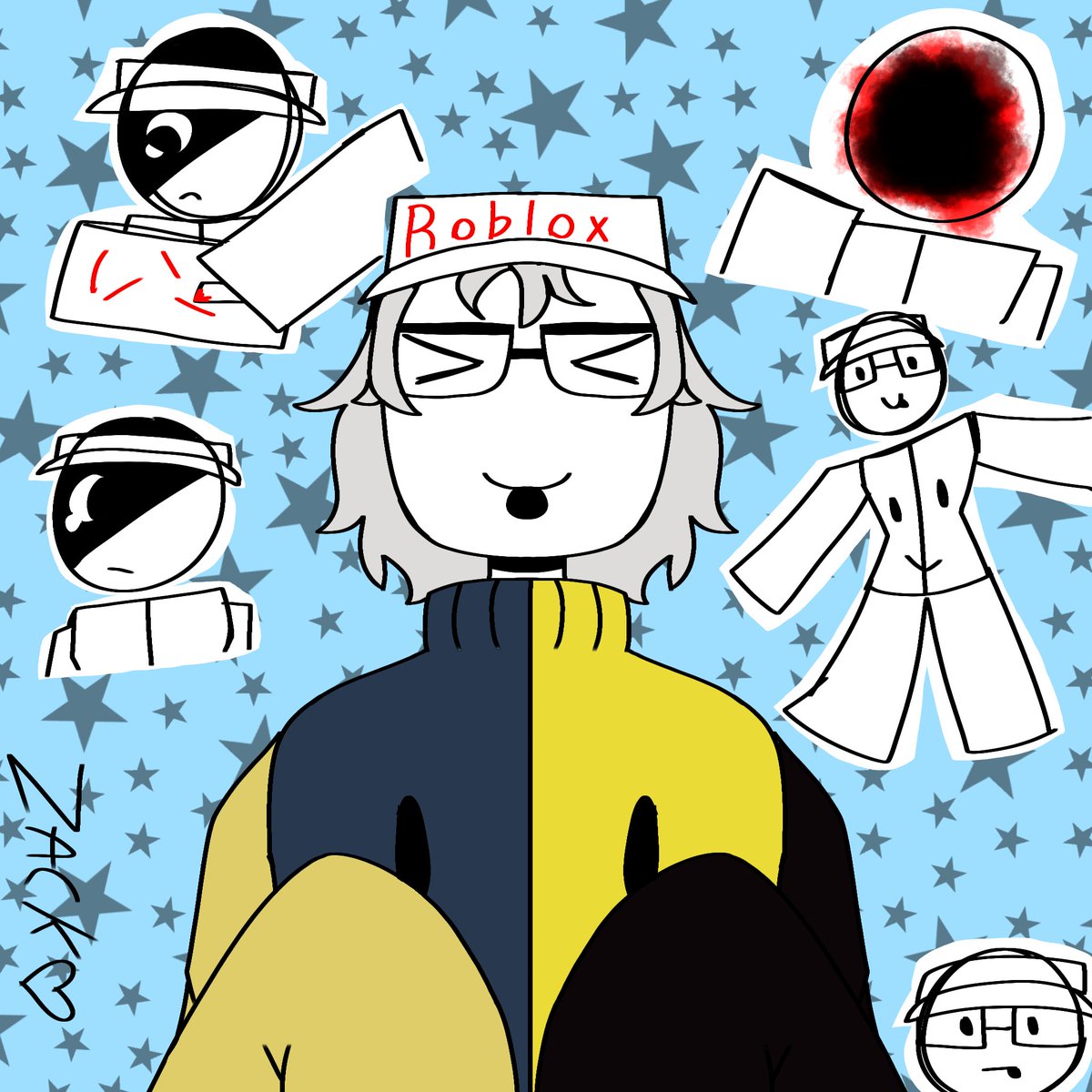 iamzackthefox's tweet image. A gift for my friend ;3
[@Miko____00 ]
#robloxoc #robloxart