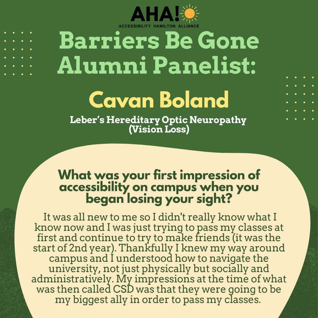 Accessibility Hamilton Alliance tweet media