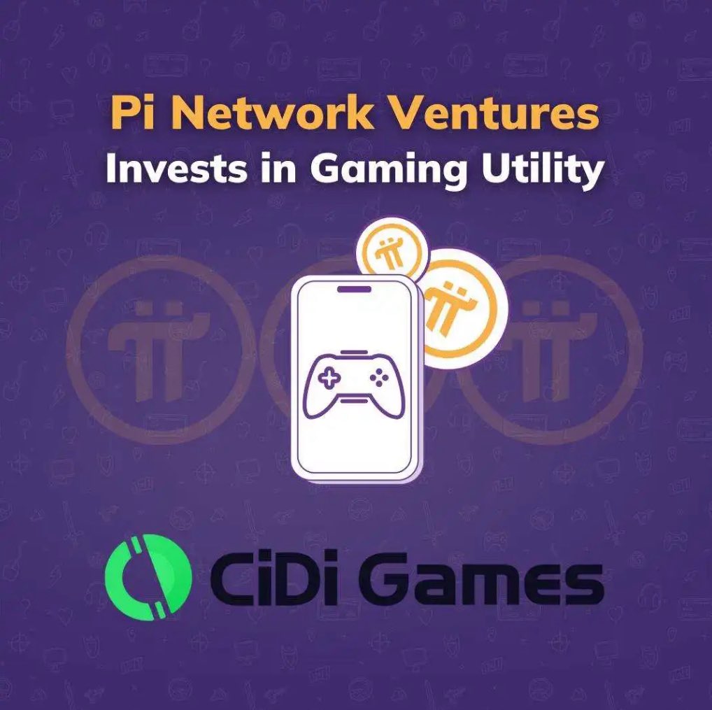 PiNetworkAlerts's tweet image. 🔥 #PiNetwork has partnered with CiDi Games because gaming fits perfectly in the Pi Network ecosystem—and gaming is a vertical Pi has already been continuously cultivating in its ecosystem.

The partnership is part of Pi’s broader multifaceted, strategic, and ongoing approach to…