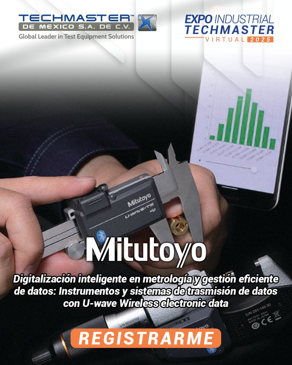 techmaster_mx's tweet image. ❗❗ ¡HOY ES EL DÍA! ❗❗
La sesión técnica es HOY, registrate SIN COSTO.
¡No lo dejes pasar!

REGISTRATE:
👉register.gotowebinar.com/register/34560…

🗓 HOY – Viernes 28 de noviembre
⏰ 9:00 – 10:20 h Tijuana | 11:00 – 12:20 h CDMX
👤 Especialista en Soluciones Metrológicas Mitutoyo🗓❗❗