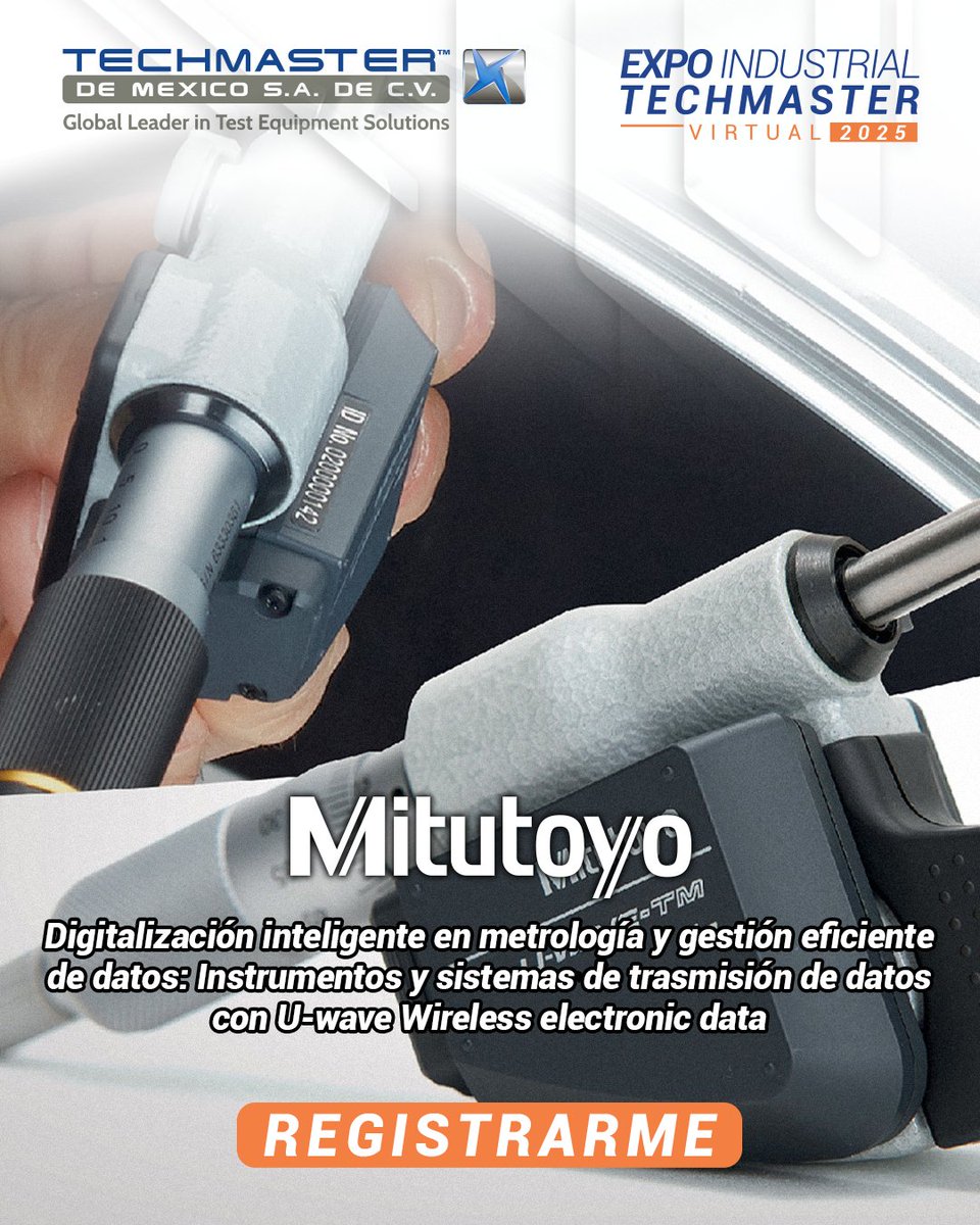 techmaster_mx's tweet image. ❗❗ ¡HOY ES EL DÍA! ❗❗
La sesión técnica es HOY, registrate SIN COSTO.
¡No lo dejes pasar!

REGISTRATE:
👉register.gotowebinar.com/register/34560…

🗓 HOY – Viernes 28 de noviembre
⏰ 9:00 – 10:20 h Tijuana | 11:00 – 12:20 h CDMX
👤 Especialista en Soluciones Metrológicas Mitutoyo🗓❗❗