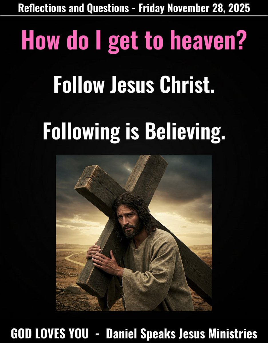 danwolffdotcom's tweet image. And he said to them all, If any man will come after me, let him deny himself, and take up his cross daily, and follow me. Luke 9:23
#reflection #question #heaven