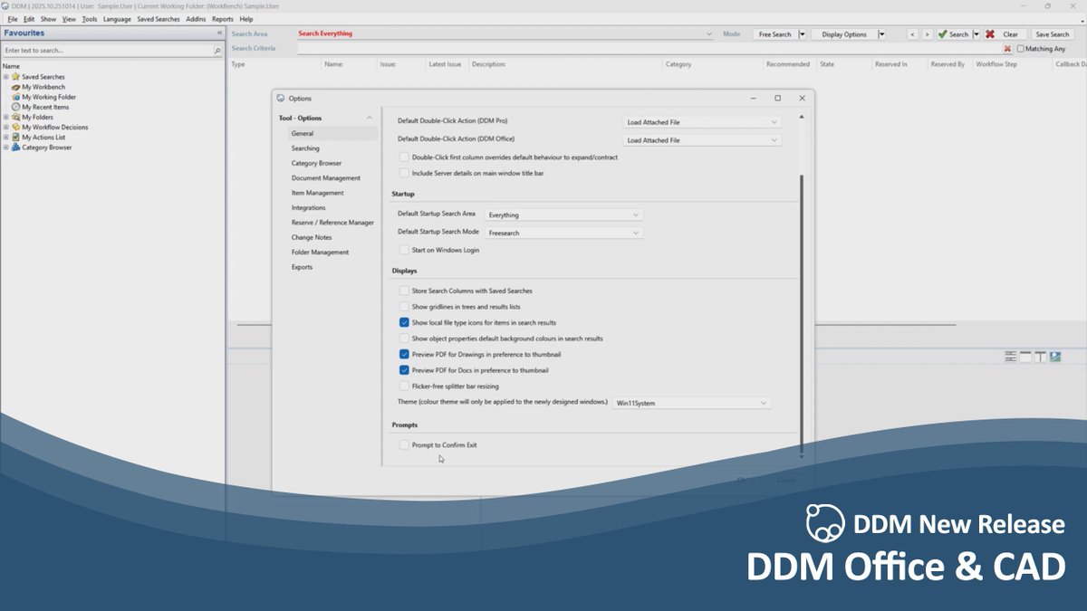 The DDM 2025.10 release brings important updates to the Office client and CAD integration, making Office options easier to navigate, searches more powerful and CAD saves faster and clearer.

See the new features in action: buff.ly/26W8kDt 

#PLM #PDM #CAD #datamanagement