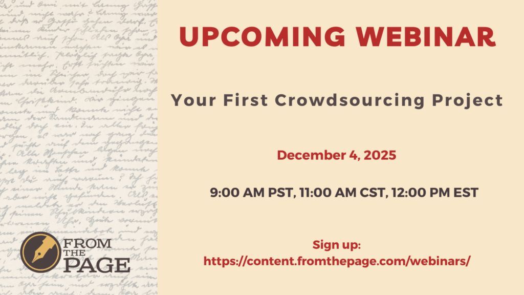 FromThePage tweet media