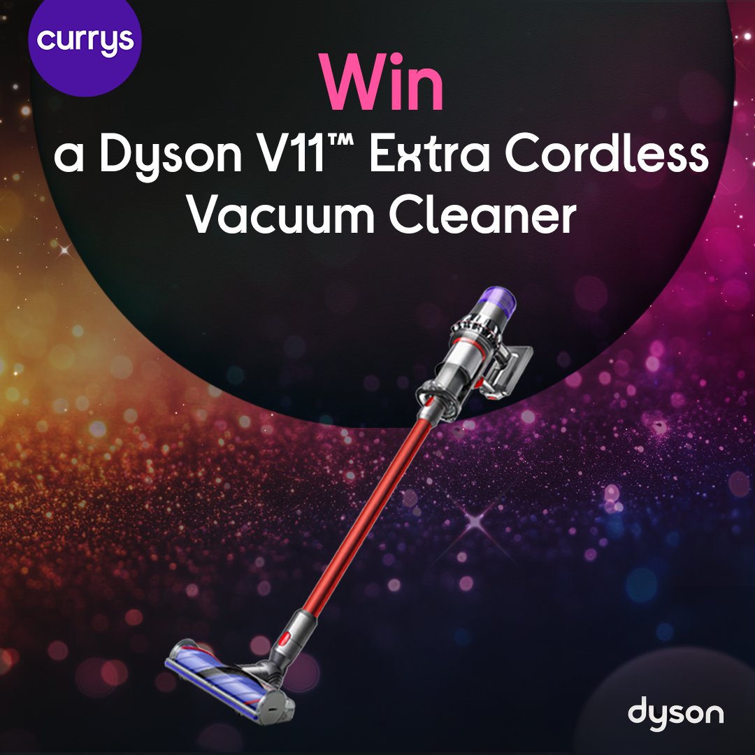 currys's tweet image. 🎉Win a Dyson V11 Cordless Vacuum Cleaner!🎉

How to enter:
• Follow @Currys
• Like this post
• Comment below which mess - pets, crumbs, or dust - you’d tackle first with your new Dyson V11 &amp;amp; use #CurrysPurpleFriday

⏰ Giveaway closes at 7pm
Full T&amp;amp;CS: bit.ly/48BCm6l