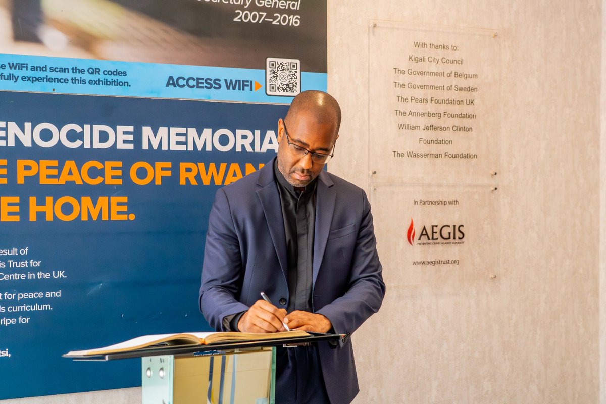 YouthConnektAf's tweet photo. The council members visited the @Kigali_Memorial , a deeply moving and grounding experience that honored Rwanda’s history.

As they reflected on the role of youth in the 1994 Genocide against the Tutsi both those were perpetrators of the Genocide  and those who bravely resisted, survived, and helped rebuild the nation, the Advisors drew powerful lessons on the responsibility of young leaders. 

This moment reinforced the purpose of the Council: to embody integrity, courage, harmony and unity as they contribute to shaping policies and programs that empower young people across Africa.