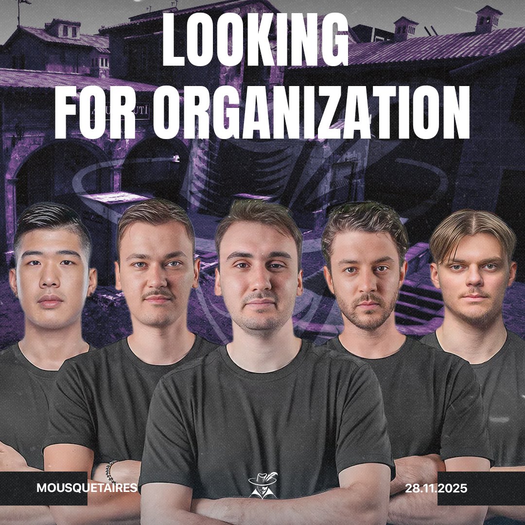 MousquetairesCS's tweet image. ⚔️LOOKING FOR ORGANIZATION ⚔️

We’re actively looking for a professional organization to sign and support our CS2 team. 

We&apos;re currently top 74 EU / 110 World VRS - ready for the next level.

Contact by DM @MousquetairesCS or @hemylus