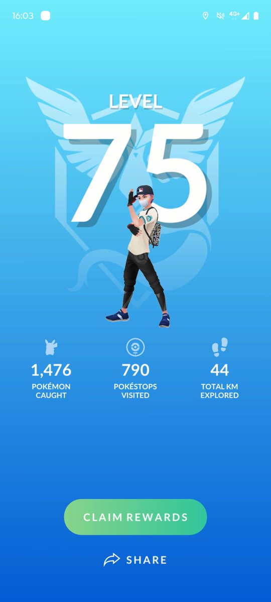 OldSkool4evr's tweet photo. Level 75 Let's goooo !! 🎉
#PokemonGO #PokemonGOfriend #PokemonGOfriends #Pokemon #TalesOfTransformation #Level75
#Level80 #ポケモンGO #ポケモン https://t.co/I5wRn29nks