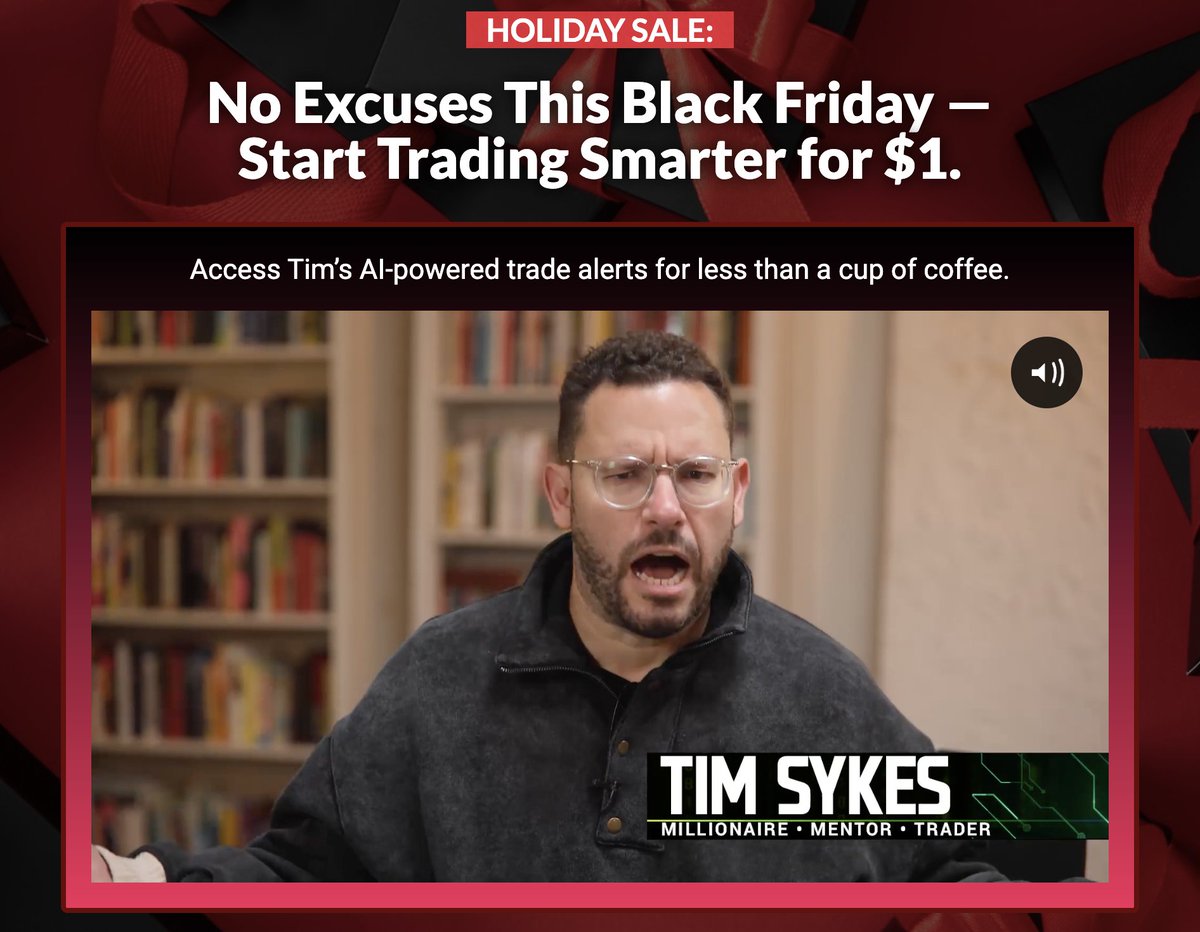 timothysykes's tweet image. BLACK FRIDAY SPECIAL JUST $1!!!!!

trading.timothysykes.com/ts1-nvda/step/…

RETWEET IF YOU PROMISE TO CAPITALIZE ON THIS INSANE INSANE INSANE INSANE DEAL!!!
