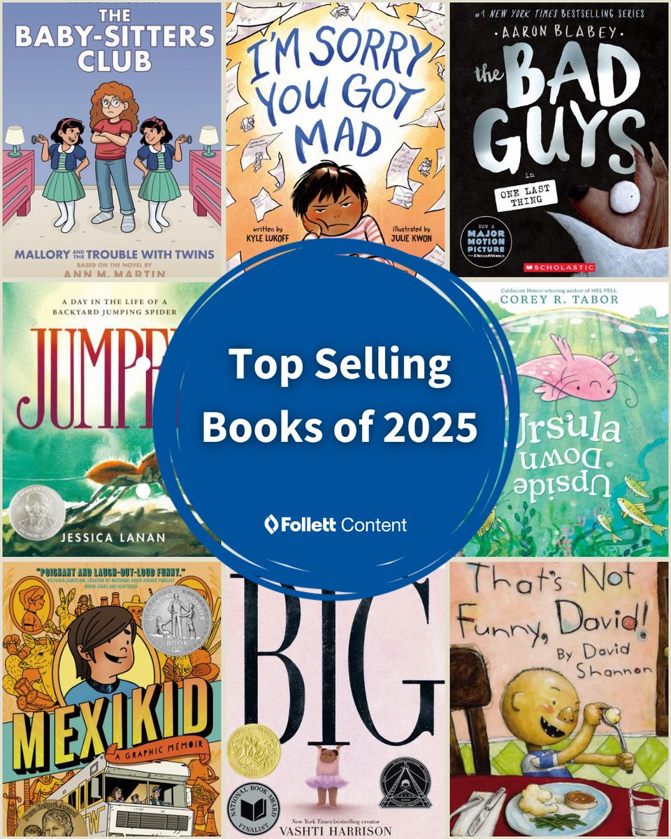 follettcontent's tweet photo. We pulled the data and this year’s most-loved books are in! See the top-selling titles — and stock up on what readers want most!
Browse the full list on Titlewave: https://t.co/xaWrjlD3yR
#BestBooks #TopSellingBooks https://t.co/BfHefhXCpt