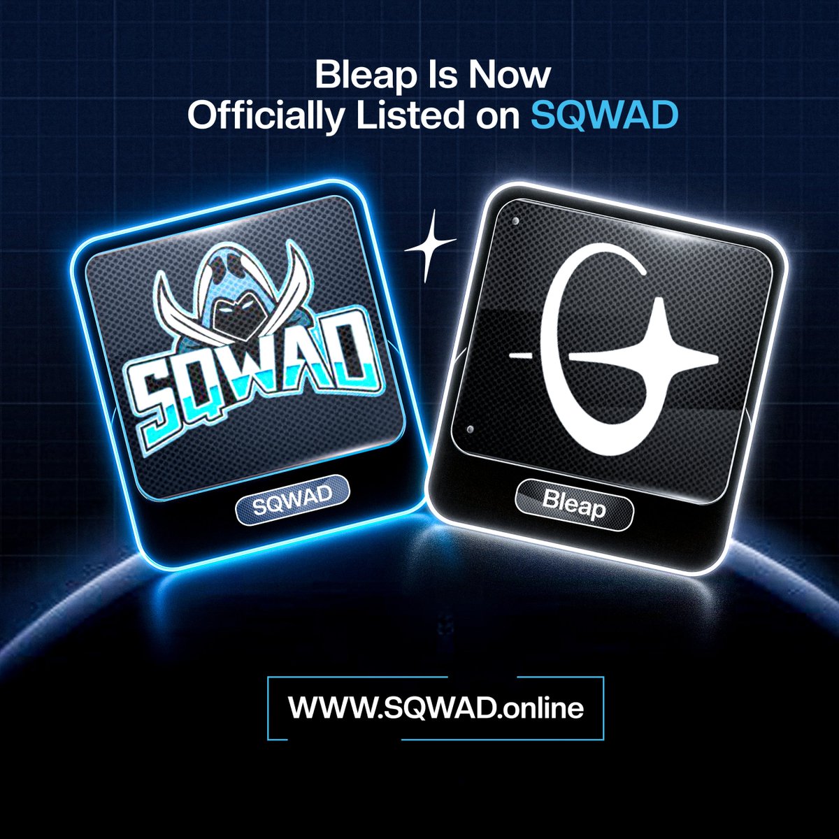 We found you, <a href="/BleapApp/">Bleap</a> 👀
You’re now listed for FREE on SQWAD (sqwad.online).

You’re currently unverified and the crypto community wants to learn more about you.

Claim your badge anytime on SQWAD.
Need help? Your SQWAD agent is <a href="/EchetaCovenant/">Atehce Ramon™</a>.

Welcome to SQWAD,