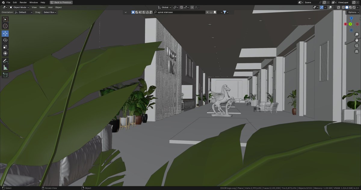 Blazebrandz's tweet image. Here goes viewport images for the environment of a product animation I am working on. I decided to go all out on the environment.. This will probably pass as both an archviz project and also a product animation project.
Excited for the next steps
#Blender3D #render #architecture