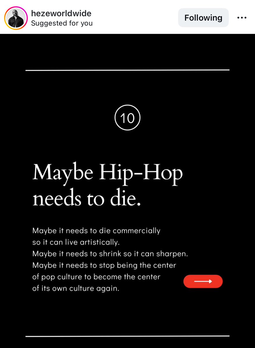 CurtissKing's tweet image. “Maybe Hip Hop needs to die commercially, so it can live artistically”

- Hezekiah