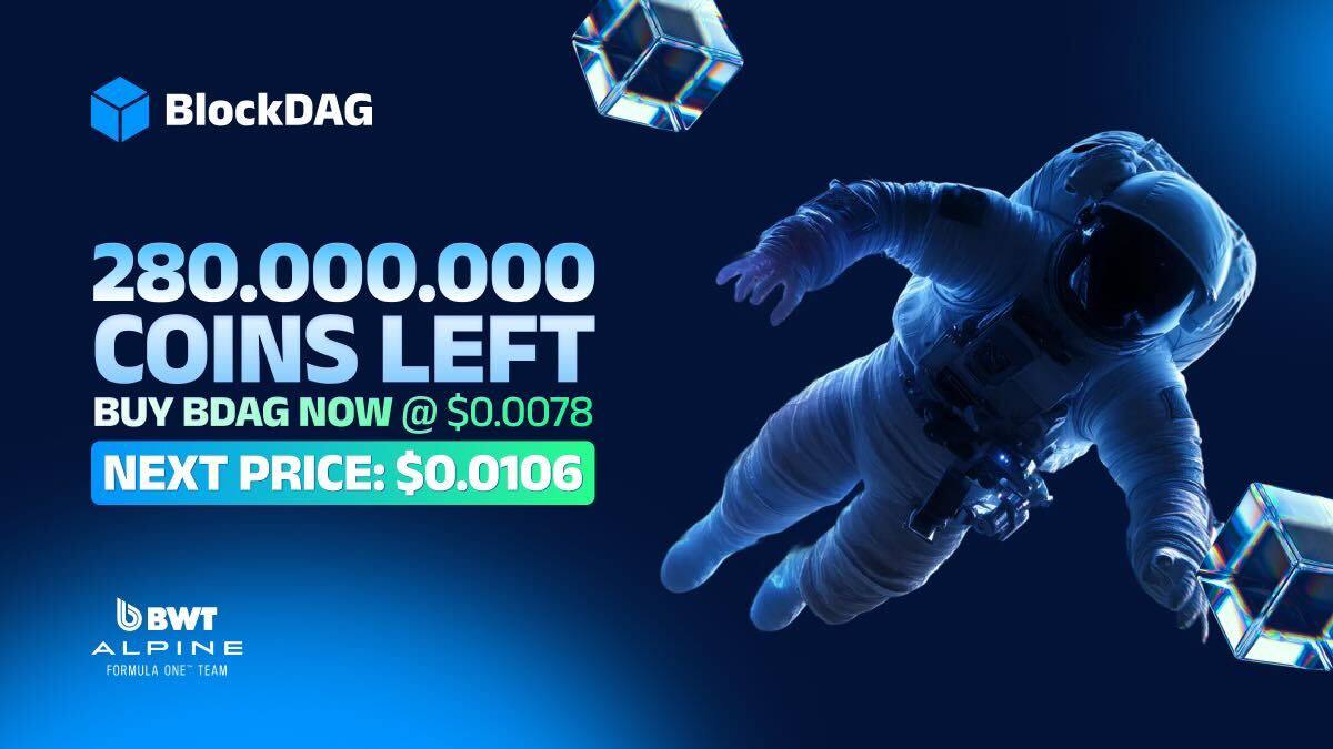 🚨 SCARCITY SURGE ALERT: 280M COINS LEFT @ $0.0078 --> $0.0106. BUY TODAY!  ⏳ 🔥 SCARCITY SURGE JUST HIT BLOCKDAG 🔥 ‼️ Only 280M BDAG left at $0.0078!  After Keynote 4 -