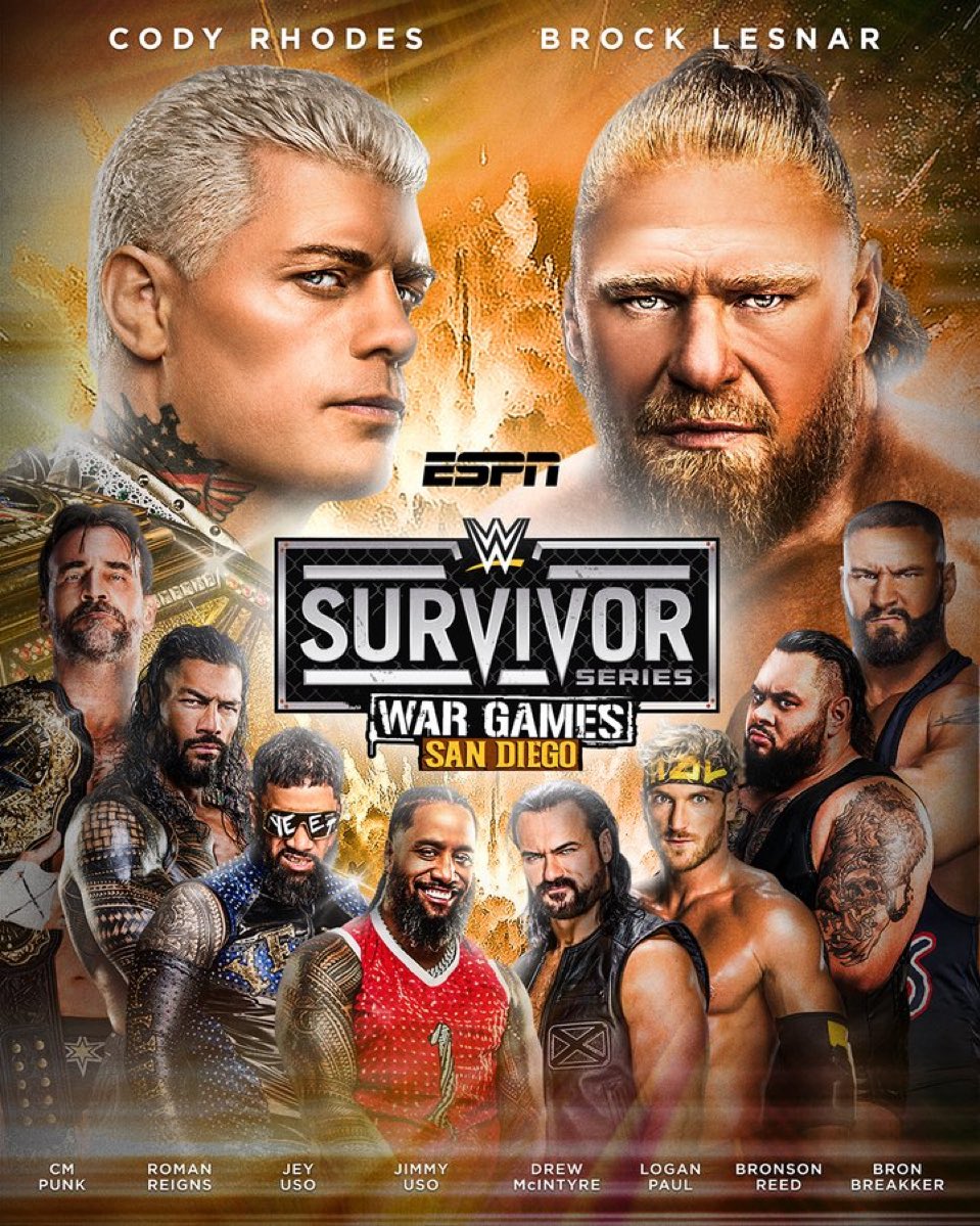 WrestleFeatures's tweet image. A new Survivor Series poster just dropped via EPSN.
