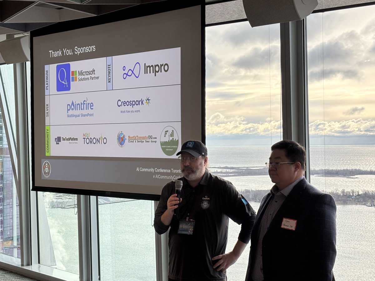 QueueAssociates's tweet image. 🙌Thrilled to have sponsored the @AICommEvent at @Microsoft HQ, Toronto! 

Our CTO Art Pugach, Director Lyon Wong &amp;amp; Sr. Consultant Jun Wang hosted a session on how @Microsoft365 @Copilot &amp;amp; agentic AI are transforming productivity.🤖 

#AI #MicrosoftCopilot #MicrosoftPartner