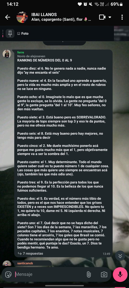 a ver que mandan en el grupo de mis amigos