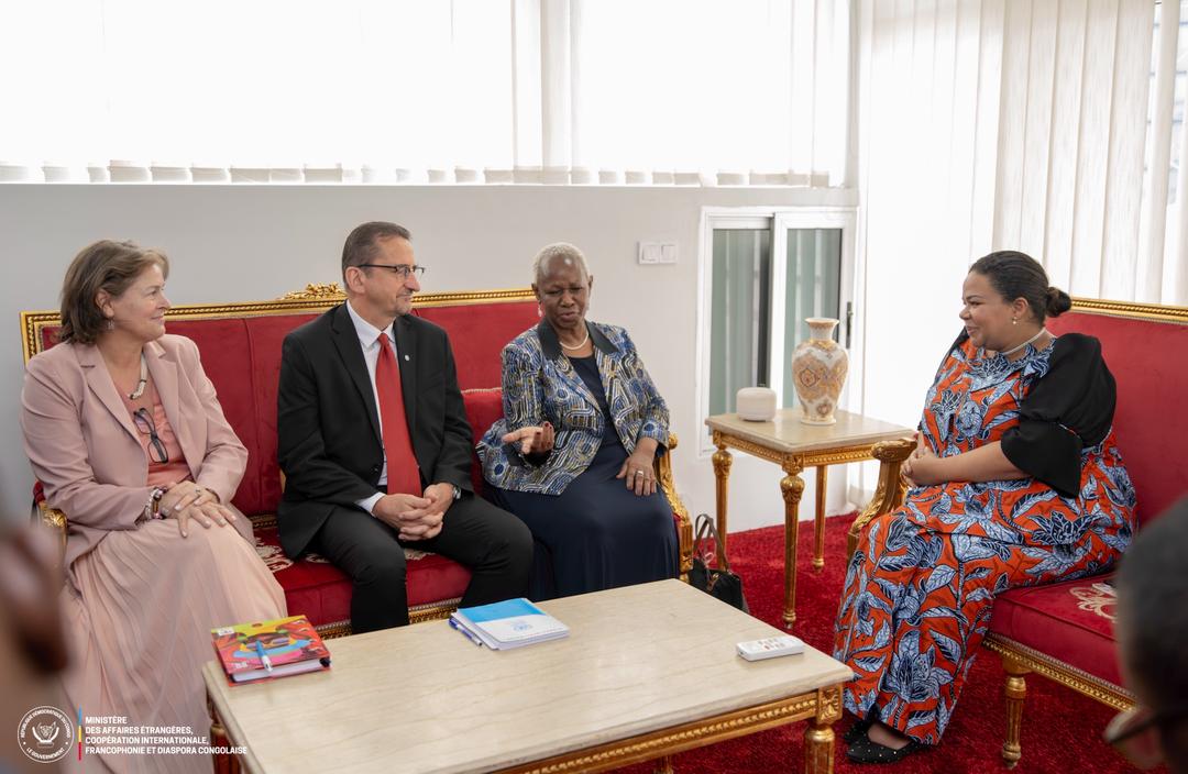 RDC_Minafet's tweet image. 🇨🇩🤝🇺🇳 Ce vendredi 28 novembre 2025, la Ministre d&apos;État Thérèse Kayikwamba Wagner (@RDCONGOMAE) a reçu en audience S.E.M. Bintou Keita (@UN_BintouKeita), Représentante Spéciale du Secrétaire Général des @ONURDCongo, pour une visite d&apos;adieu, marquant la fin de sa mission en RDC.…