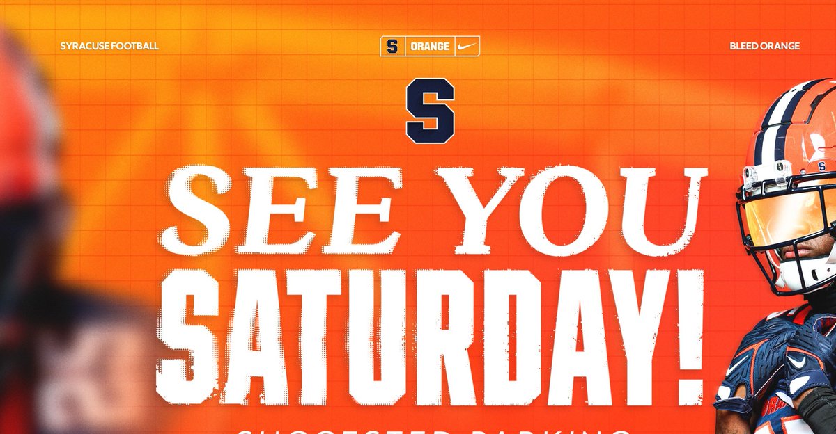 SYRACUSE TOMORROW 🔥
Massive thank you to <a href="/TGCuse/">Tony Giovagnoli</a> for the invite — I’m absolutely hyped to be on campus and meet the crew. Let’s go Orange Nation! 🍊🍊 #OrangeNation

<a href="/CuseFootball/">Syracuse Football</a> 
<a href="/FranBrownCuse/">Fran Brown</a>
<a href="/Coach_Stork/">Nitron Stork</a>
<a href="/AMannicciCuse/">Aaron Mannicci</a>
<a href="/CoachNunz/">Nunzio Campanile</a> 
<a href="/_ttnoblesjr/">Tyree Nobles Jr</a>
<a href="/PrepRedzone/">Prep Redzone 🏈</a>
<a href="/PlayBookAthlete/">PLAYBOOK ATHLETE</a>