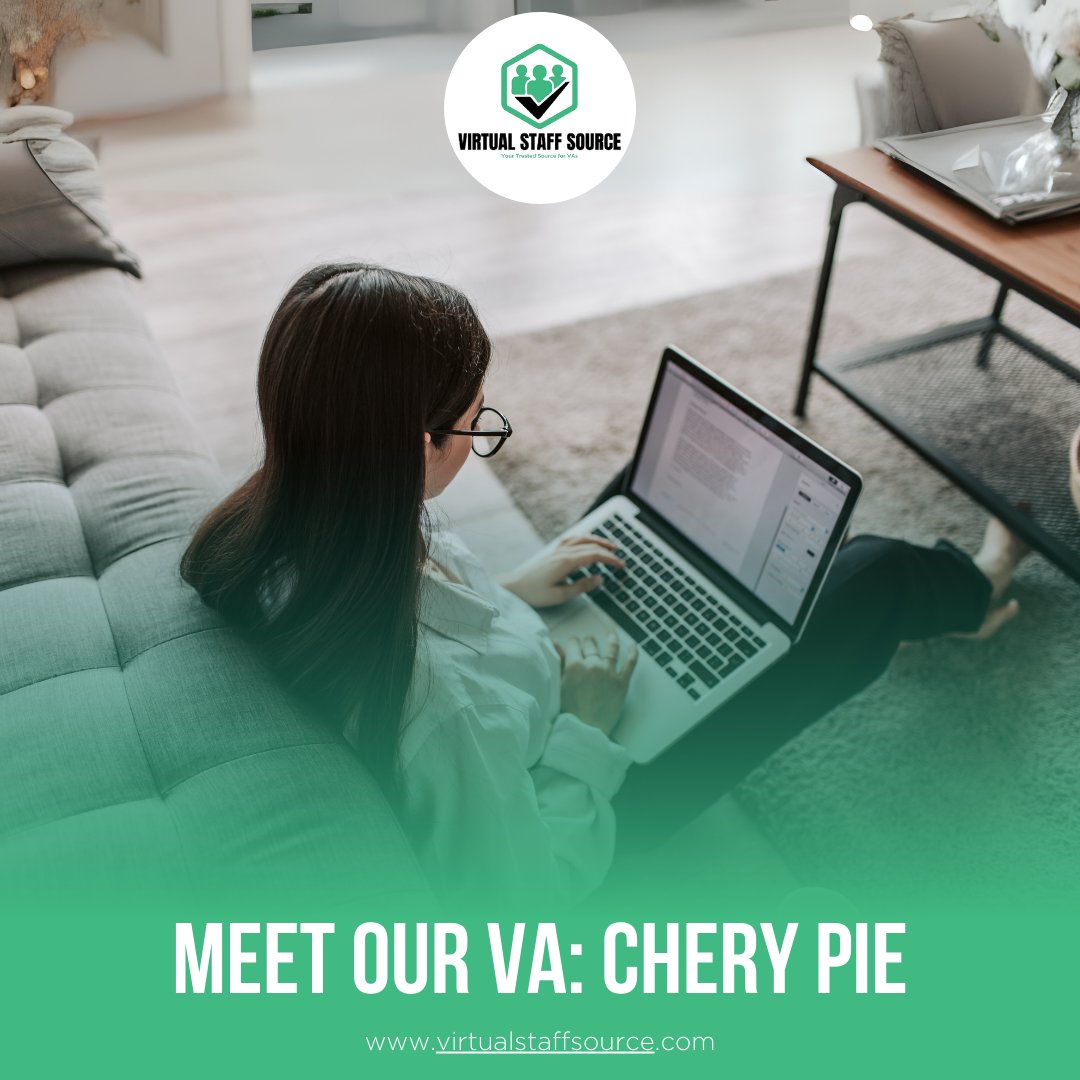 VirtualStaffSrc's tweet image. Meet Chery Pie! 🌟

Position: Executive Assistant👩‍💻
Favorite Book: Little Women 📖 
Favorite Color: Pink 🌸
Loves watching movies/shows 🎬 
Dream Destination: Singapore 🇸🇬

#VirtualStaffSource #virtualassistant #recruitment #WFH #gainfreedom #digitalmarketing
