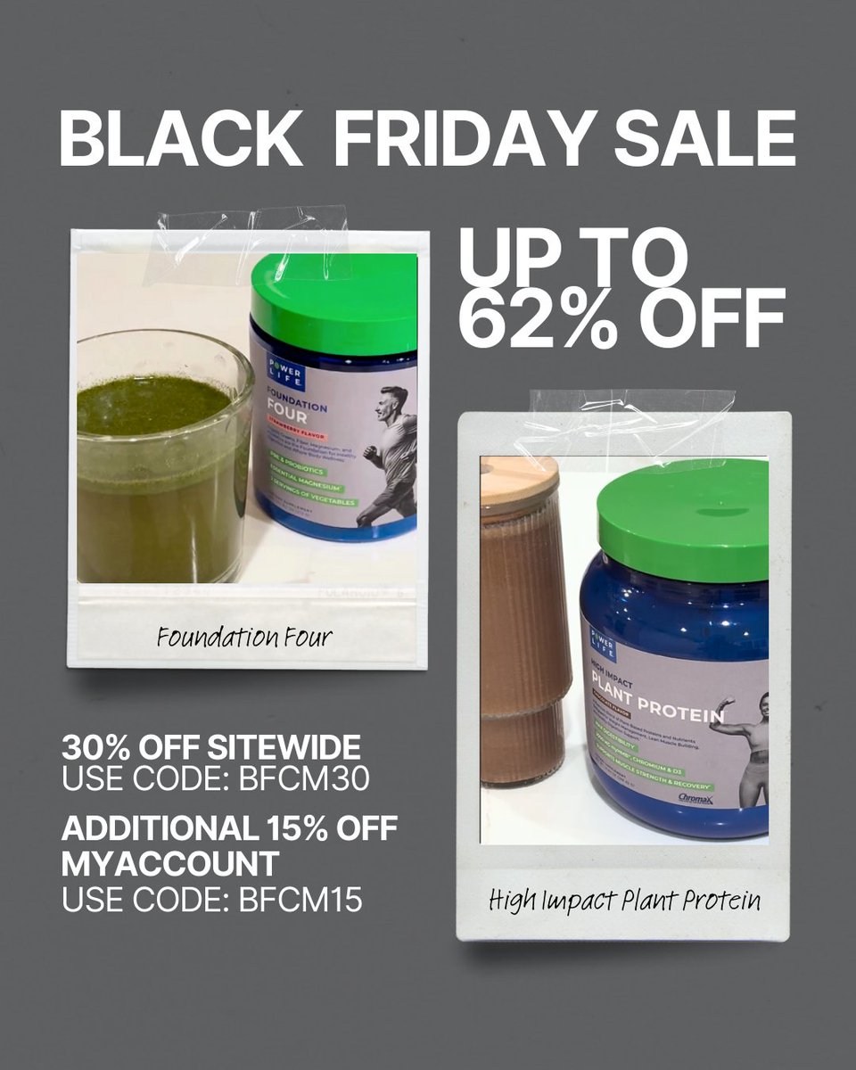 🔥 Black Friday Blowout! 🔥

Take 30% OFF everything with code BFCM30, and MyAccount members score an extra 15% OFF with code BFCM15.

This is the ultimate savings moment 🙌

Want to become a member? Visit the link below and become a member for FREE!
vist.ly/4ge7t