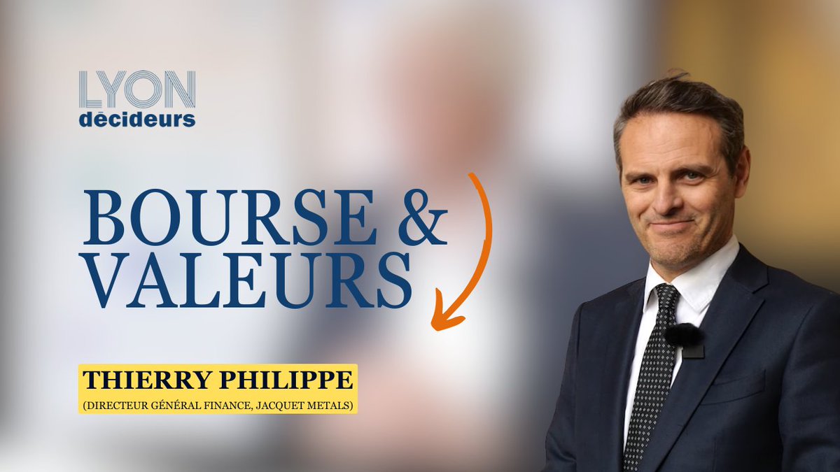 🎥 𝐄𝐧 𝐯𝐢𝐝𝐞́𝐨 - Thierry Philippe, directeur général finance de Jacquet Metals, est l’invité de Bourse &amp; Valeurs cette semaine ➡️lyondecideurs.com/2025/11/videos…