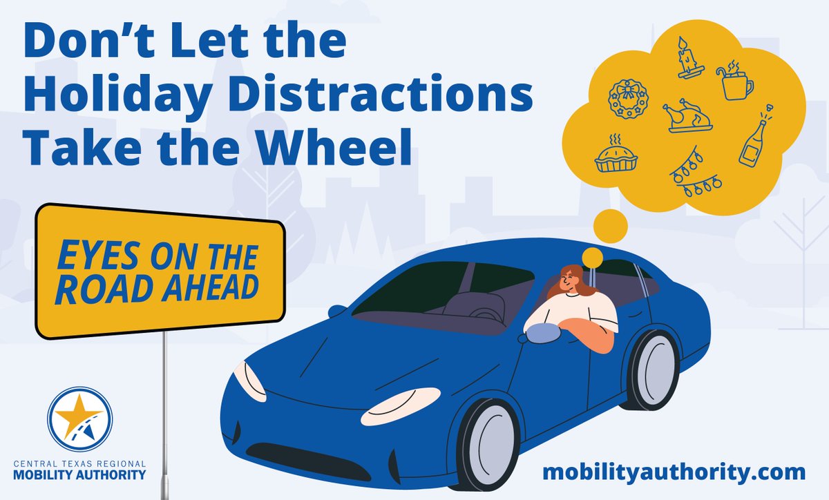 With more distractions this season, make sure to be extra cautious on the roads. Put your phone away and press pause on the holiday daydreams.