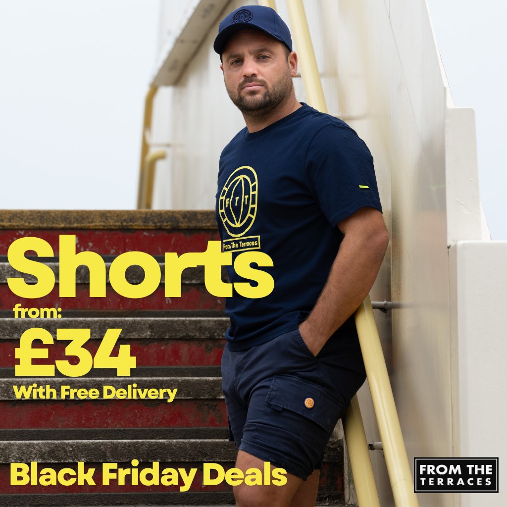 from_terraces's tweet image. Shorts from £34

Team colours, casual fit.

Get yours: fromtheterraces.co.uk

#BlackFriday #FootballCasual #TerraceStyle