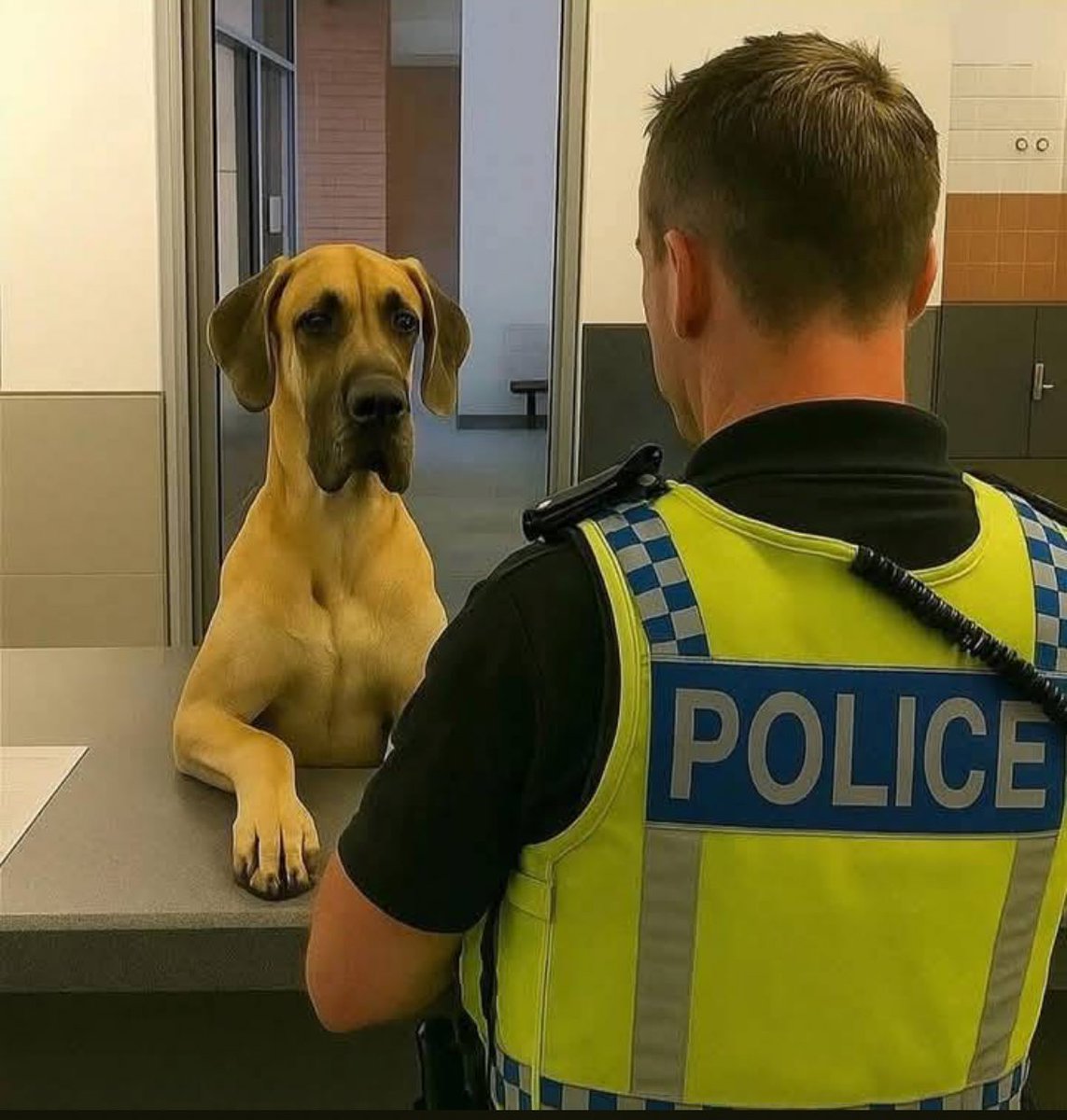 “Yes officer, you heard me correctly. She pretended to throw the ball, but it was still in her hand?? I no longer feel safe in my own home.”