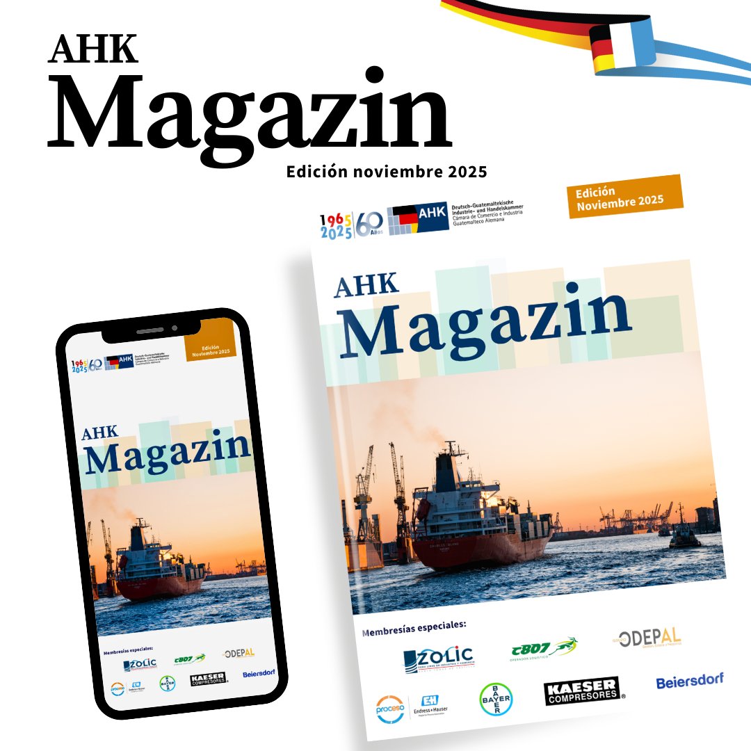 🌟 ¡Ya está disponible nuestra revista digital Magazin edición noviembre 2025!

Léela completa en el siguiente enlace: mcusercontent.com/170d0f6aba227d…

#revista #revistadigital #noviembre #alemania #guatemala #ahkguatemala