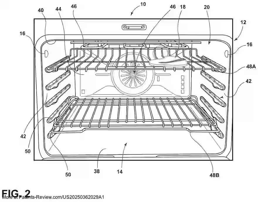 PatentPulse's tweet image. Introducing #WhirlpoolCorp's latest patent application #US20250362029A1: a smart #CookingAppliance with #BrowningAssistanceMonitor. 🍳

This innovative system uses sensors to monitor food browning, classifying it as correct or incorrect. If incorrect, it alerts users to adjust