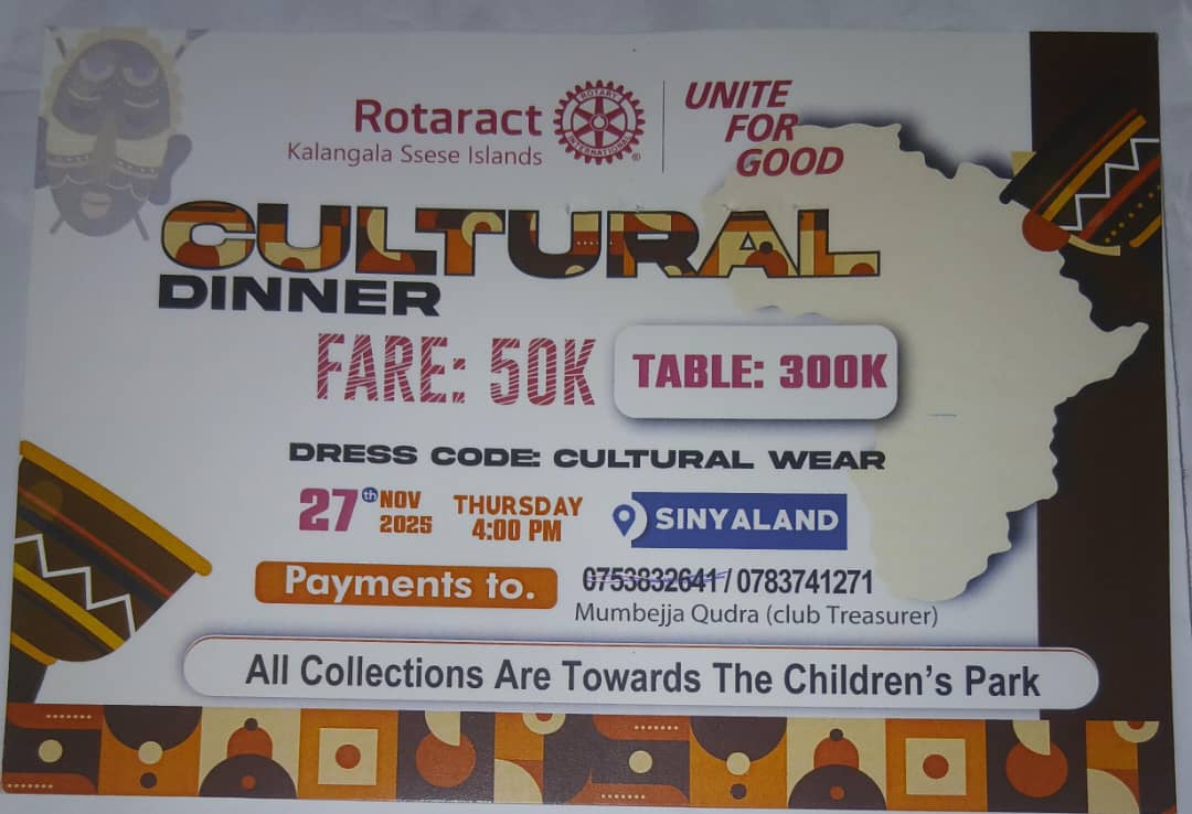 RotaractSsese's tweet photo. A sneak peek into our cultural fundraiser dinner. Glamor is the word. Thank you Islanders, @IslandsRotary  for all the support towards our effort. We continue to #UniteForGood @KyeyuneKawooya @MsLebykm @RctKlaSsese1 @RctLukaya @Rctlyantonde @RotaractD9214 @SsembatyaKitan2 https://t.co/l7PtNnmDxL