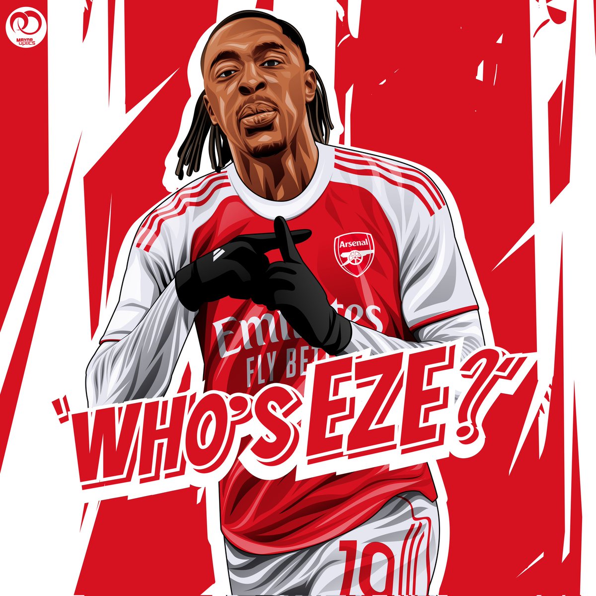 MayorOptics's tweet image. &quot;I swear imma make it and when I do, they&apos;re gunna show this tweet lol&quot;.

@EbereEze10
@Arsenal

#COYG #Afc
