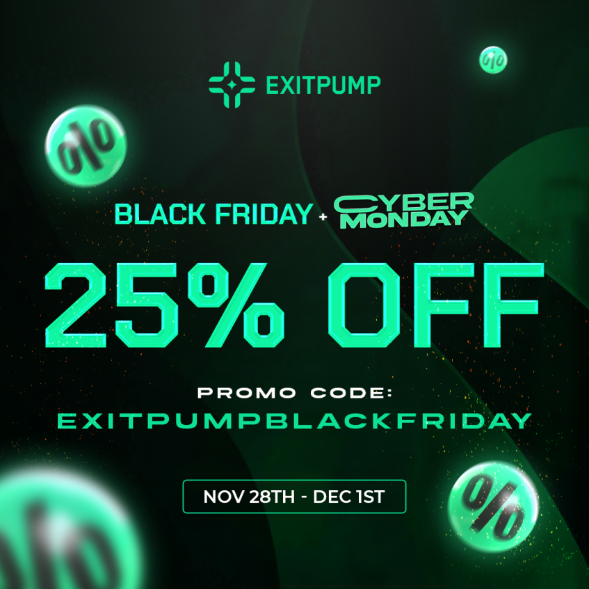 exitpumpBTC's tweet image. 🔥Black Friday + Monday Cyber Sale is LIVE!  
Our October Results: Crypto +2,021% Profits | 58% Success Rate  

25% OFF on 3-month &amp;amp; 1-year plans
 - ONLY 10 yearly spots left (FCFS – they’re going FAST)

Use promo code: EXITPUMPBLACKFRIDAY

Join here: discord.gg/kj4pZjh8xm