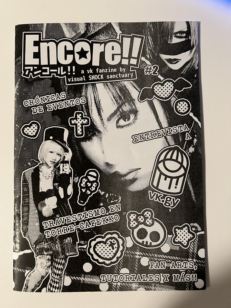vkgy_'s tweet photo. vkgy appears in Encore!! #2, the Spanish visual kei fanzine by Visual SHOCK Sanctuary 🖤 

https://t.co/hkS688BTST https://t.co/iXJIs0M5He