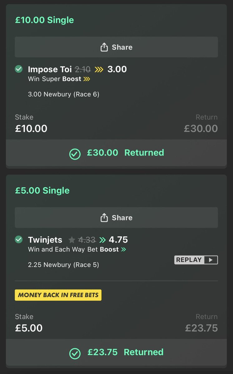 Horse whisperer 🐎

5/7 wins in a row now

Highest odds: 19/2 ✅
