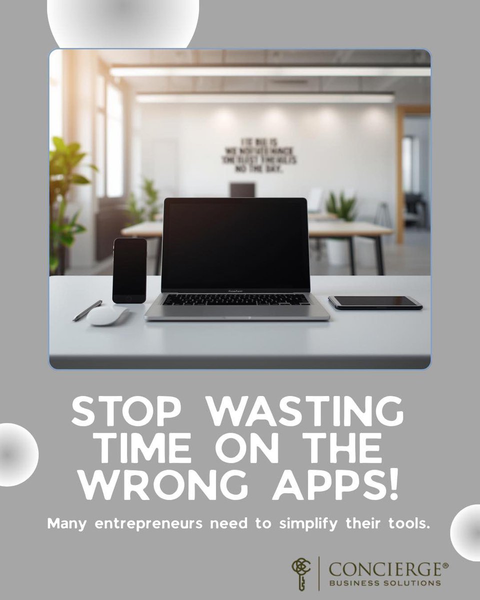 CBS_lspoor's tweet image. 💡 Stop wasting time on the wrong apps. We help you pick smarter tools—or build custom ones for your business. #ConciergeBusinessSolutions #TechSolutions