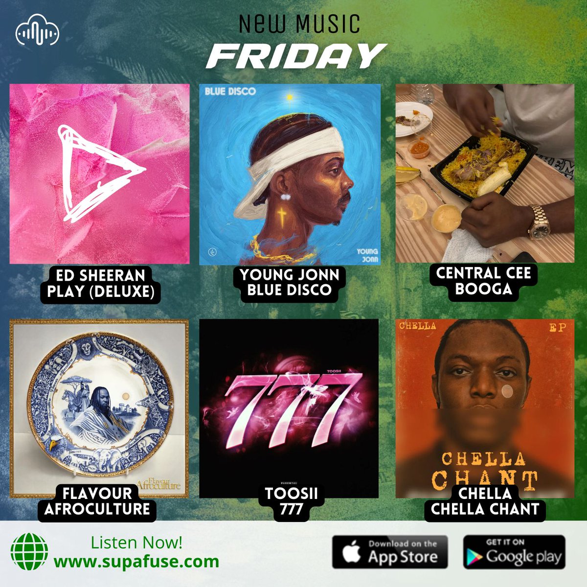 SupaFuseHQ's tweet image. NEW MUSIC FRIDAY 🚨
Listen to the latest and hottest singles &amp;amp; Albums on supafuse.com all for FREE!
You can also listen by downloading the Supafuse app on your App Store for IOS devices or Play Store for Android devices.
.
#SupaFuse #music #musicstreaming #musicapp