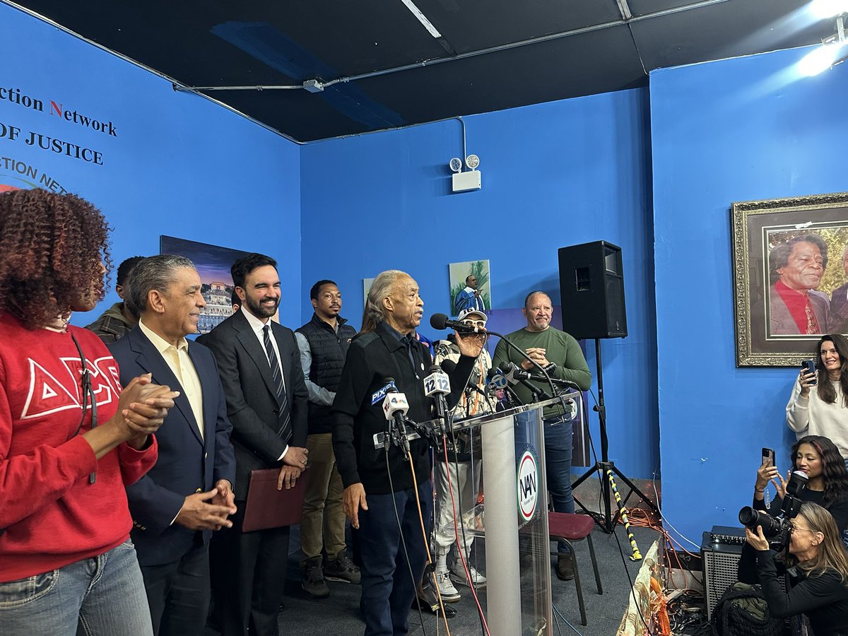 NationalAction's tweet image. Kicking off Thanksgiving 2025 yesterday with Mayor elect Zohran Mamdani, Congressman Adriano Espaillat, Attorney General Letitia James, Spike Lee, NUL President Marc Morial, and more at the National Action Network Annual NYC Holiday Effort. 

#NANHolidays 
#HappyThanksgiving