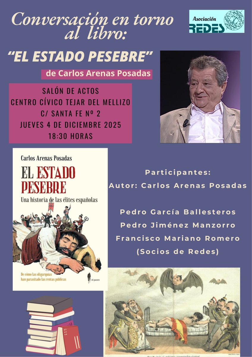 Un libro de plena actualidad: las raíces históricas de la corrupción sistémica, el lawfare, la realidad colonial andaluza, los problemas educativos, el poder de la Iglesia… <a href="/andresgd54/">Andrés García Díaz</a> <a href="/fampasevilla/">Fampa Sevilla. “Nueva Escuela”</a> <a href="/CasanovaHistory/">Julián Casanova</a> <a href="/nolo14/">Manuel Fernández Navas</a> <a href="/IESBecquer/">IES Bécquer 50</a>