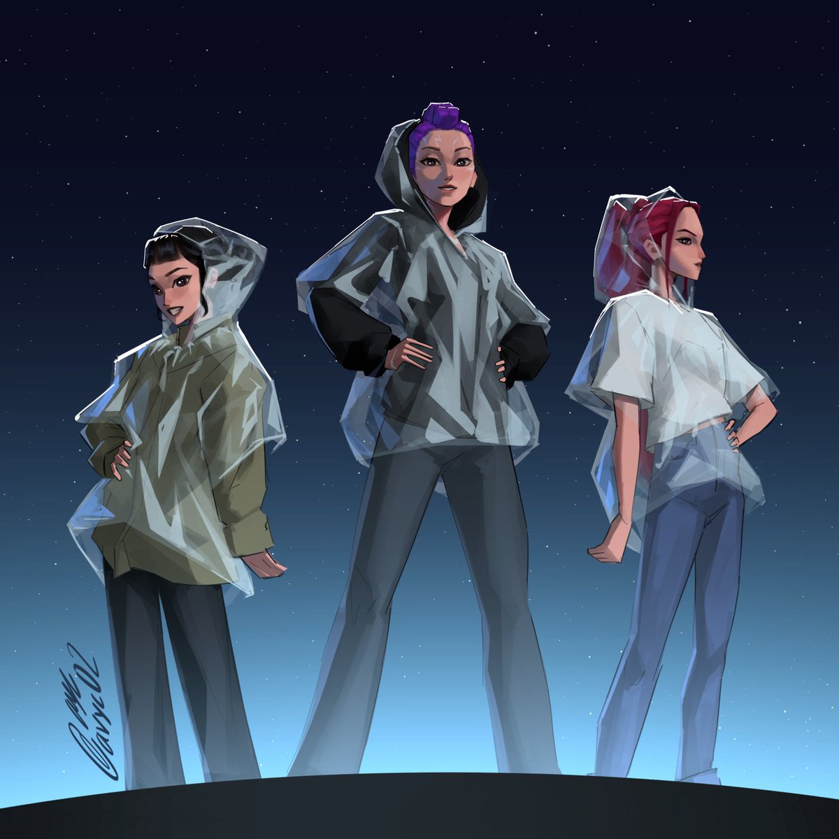 avyc02's tweet image. Huntr/x rainy rehearsal fits~ (1/2) #KPOPDEMOMHUNTERS #kpopdemonhuntersfanart #kpopdemonhuntersnetflix #kpdh #kpdhfanart #huntrix #MacysParade #MacysThanksgivingParade #rumi #mira #zoey #fanart #artistsontwitter