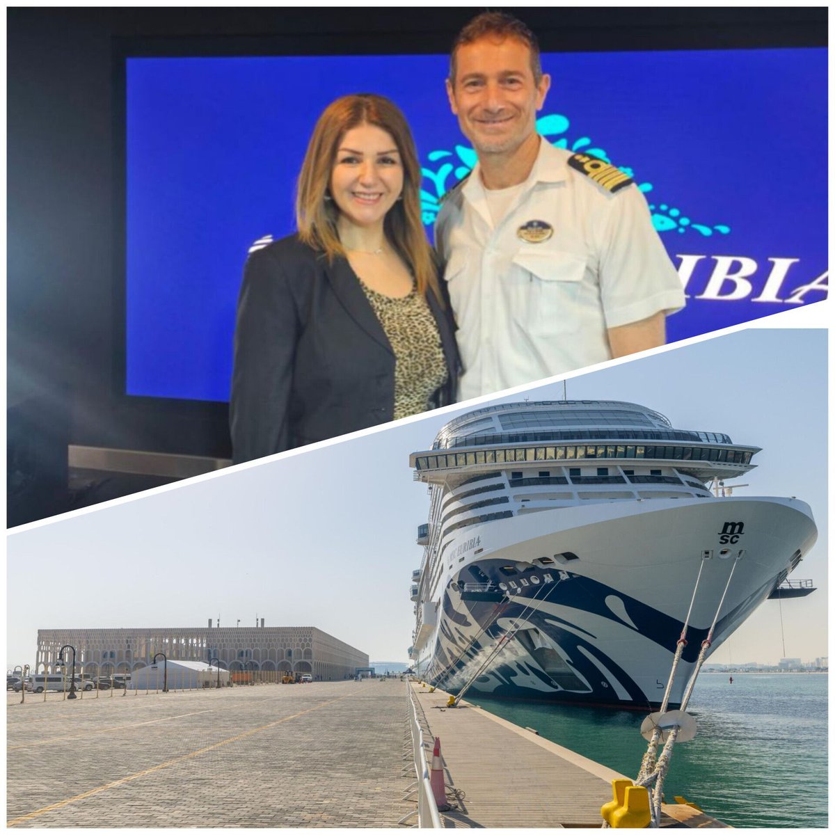 pazzoperilmare's tweet image. MSC EURIBIA DEL ‘COMANDANTE BENINI’ FESTEGGIATA IN QATAR
I partner di MSC Crocieri in Qatar, hanno accolto #MSCEuribia nella suo primo scalo 2025 al porto di Doha, segnando l&apos;entusiasmante inizio della stagione crocieristica in #Qatar 
. 
.
#MSCCruises #Pazzoperilmare