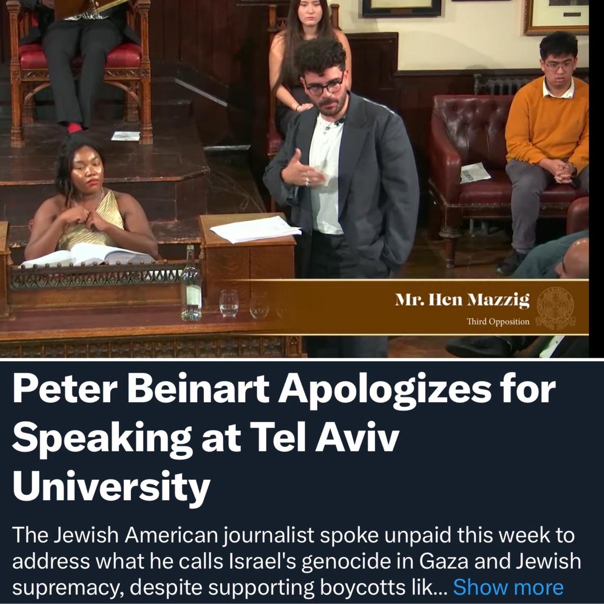 I’m still glad I went, because I’ll never agree to remove Jewish voices from the public sphere because of intimidation. 

But my debate at Cambridge University yesterday was anything but easy. 

I’m a peace advocate, but I’m also an Israeli who lived through the second intifada.
