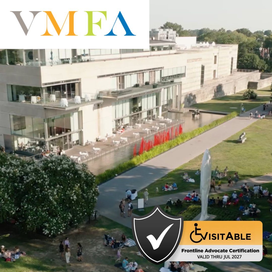 We are ecstatic to announce that the <a href="/vmfamuseum/">Virginia Museum of Fine Arts</a> (VMFA), a partner of <a href="/VisitRichmond/">Richmond, VA Tourism</a>, is now the first organization to achieve the VisitAble Frontline Advocate Certification! Looking for a museum that supports disability inclusion? Check out VMFA with the link in our bio!